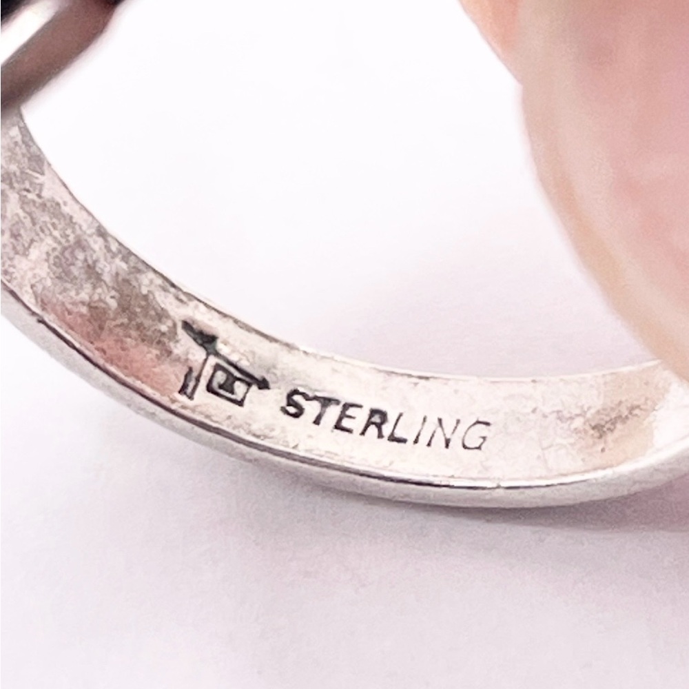Size 6 Green Stone Bell Trading post 925 sterling silver Ring - Picture 5 of 8